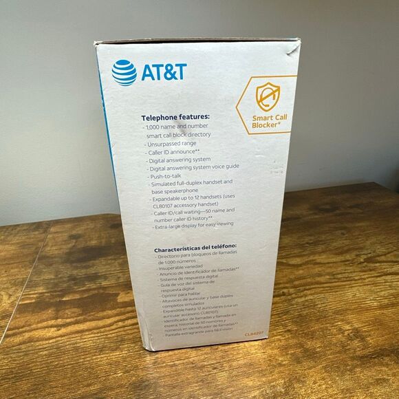 AT&T CL84207 2 Handset CordedCordless Phone AnsweringSystem. Smart Call Blocker - Picture 5 of 8